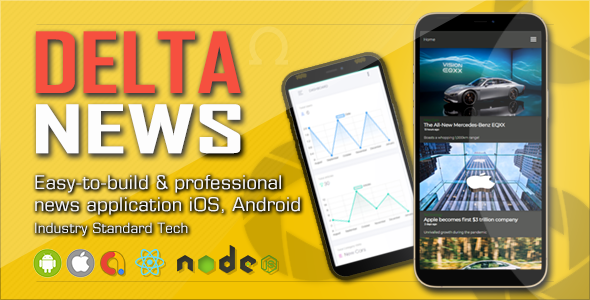 Delta News :: Complete Application React Native Android iOS Web