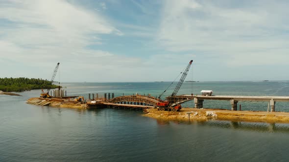 Bridge Under Construction on the Island of Siargao