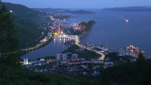 Festive Fireworks on Fisherman's Day