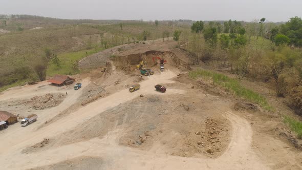 Construction Site in the Mountainside