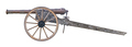 Isolated Antique Wheeled Cannon - PhotoDune Item for Sale