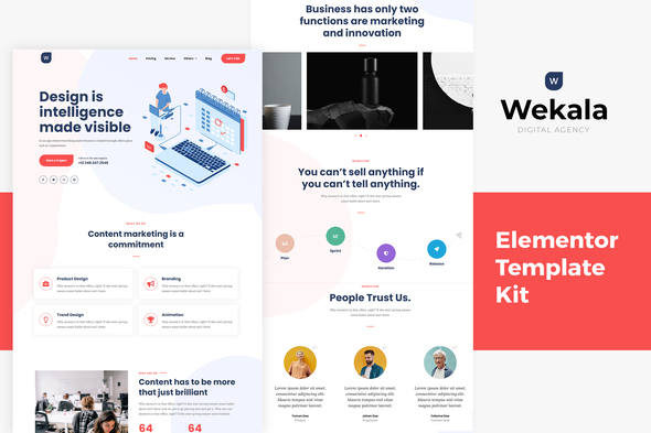 Wekala - Agency Elementor Template Kit