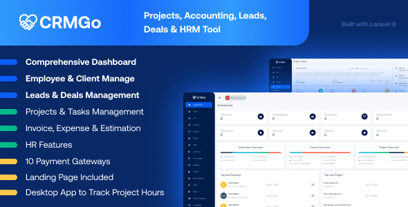 CRMGo - Projects, Accounting, Leads, Deals & HRM Tool