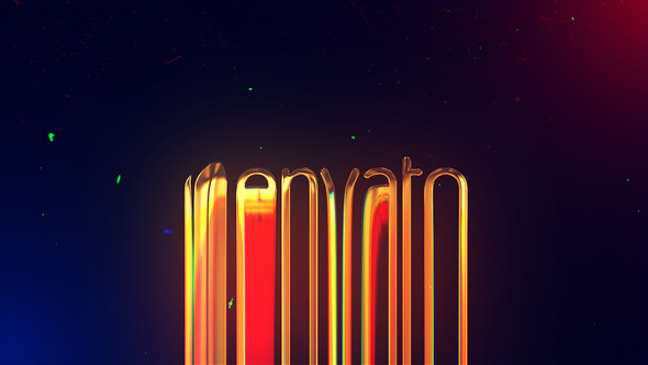 Glitch Gold Logo Reveal