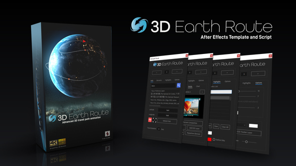 3D Earth Route