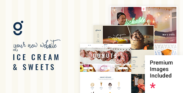 Glacé – Ice Cream & Sweet Shop Theme