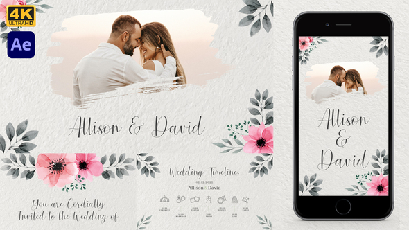 Floral Wedding Invitation