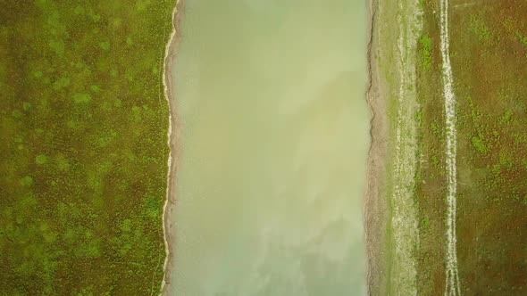 Kizilirmak River Flowing Plateau, Farm Animals Grazing Samsun, Anatolia, Turkey