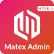 Matex admin - Material Design Admin Dashboard HTML5 Template - ThemeForest Item for Sale