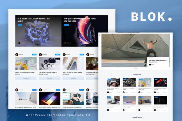 Blok - Blog & Magazine Elementor Template Kit
