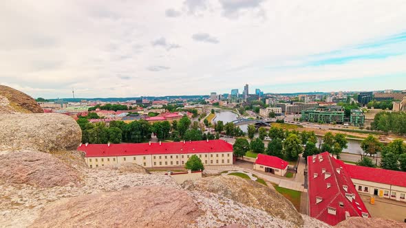 Vilnius City Panorama Timelapse