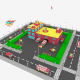 Cartoon City Fire Station 3D model - 3DOcean Item for Sale