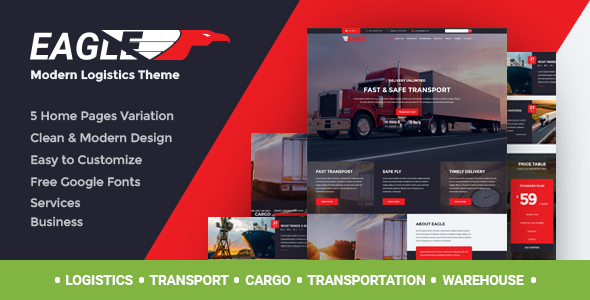 Eagle - Logistics & Transportation WordPress Theme