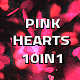 Pink Flat Hearts Alpha Backgrounds 10in1 - VideoHive Item for Sale