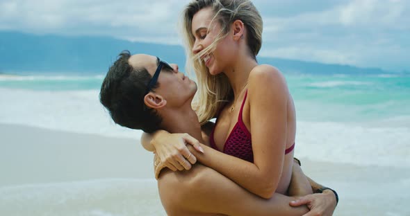 Attractive Couple on the Beach