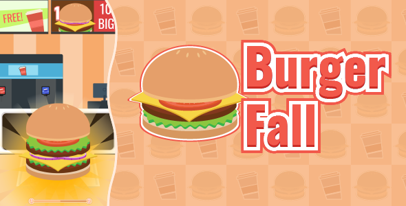 Burger Fall - HTML5 Game - Contruct 3