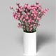Bouquet of small pink shrub roses - 3DOcean Item for Sale