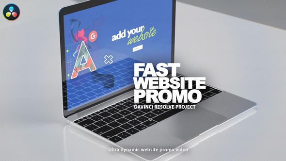 Fast Website Promo DaVinci Resolve Template