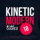 18 Kinetic Titles | After Effects - VideoHive Item for Sale