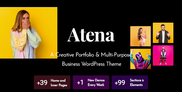 Introducing Atena: Unleash Your Creative Potential with the Ultimate WordPress Portfolio Theme