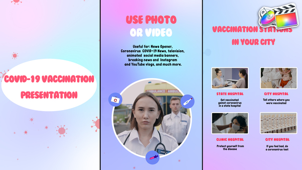 Covid-19 Vaccination Mobile Presentation for FCPX