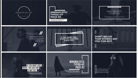 Minimal Typography Pack 2