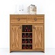 Wooden Cabinet with Wine Bottle Rack and Drawers - 3D Model - 3DOcean Item for Sale