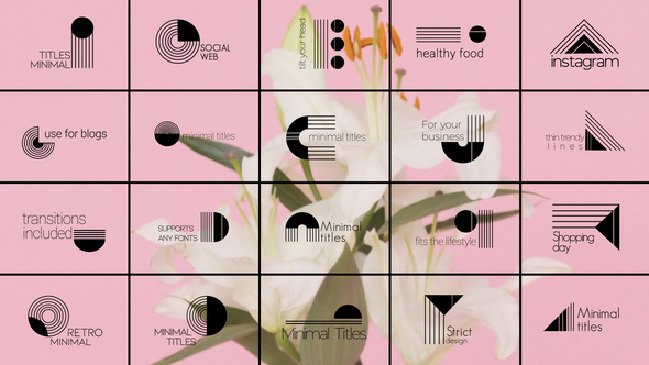 Minimal Titles And Transitions for FCPX alt