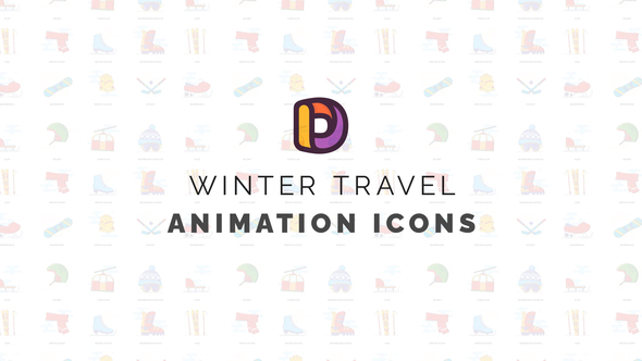 Winter travel - Animation Icons