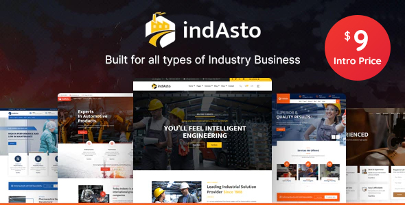 Indasto - Factory & Industrial HTML Template