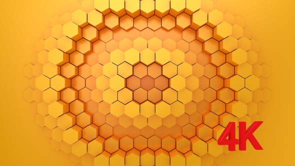 Hexagons Form A Wave