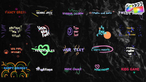 Abstract Titles for FCPX alt