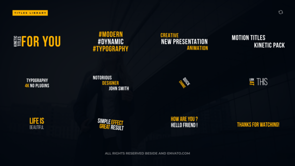 Kinetic Modern Titles | FCPX