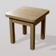 Wood Stool T 3d - 3DOcean Item for Sale