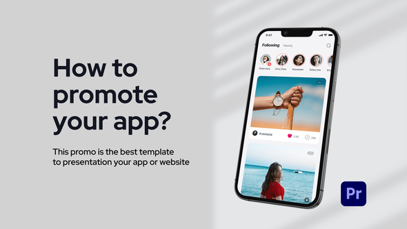 Mobile App Promo for Premiere Pro
