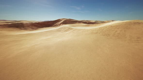 Sand Dunes at Sunset in the Sahara Desert in Libya