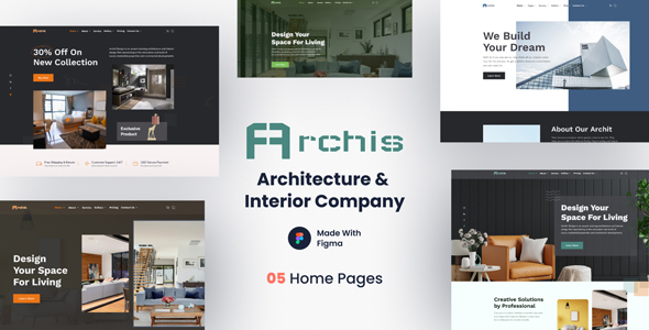 Archis - Architecture & Interior Web Figma Template