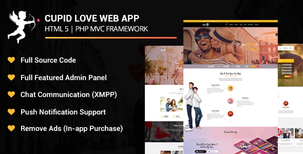 Cupid Love Dating Web Application