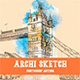 Archi sketch photoshop action - GraphicRiver Item for Sale