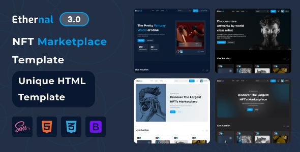 Ethernal - NFT Marketplace HTML Template