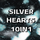 Silver Hearts Alpha Backgrounds 10in1 - VideoHive Item for Sale