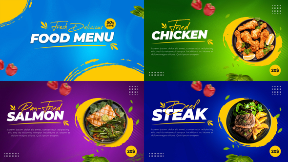 Food Menu Promo Mogrt 230