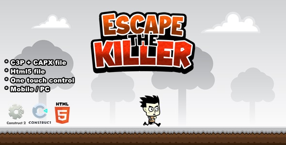 Escape the Killer - Construct 2/3 Game