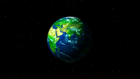 3d Rotated Zoom In Realistic Planet Earth alt