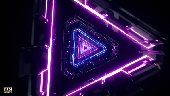 Neon Triangles Vj Loop