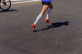 legs runner in compression socks running on marathon - PhotoDune Item for Sale