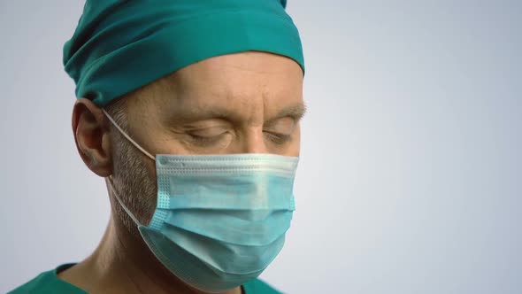 Male Practitioner Injecting Vaccine to Patient With Syringe, Preventive Medicine