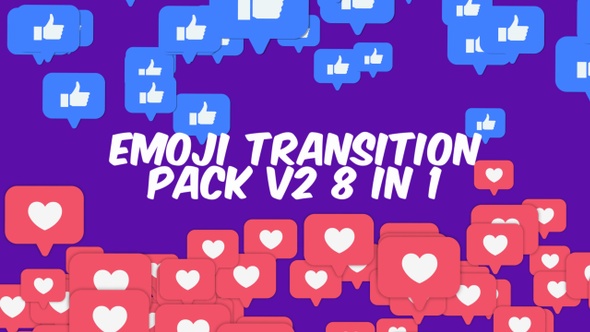 Transitions Facebook Emoji Pack V2 8 In 1