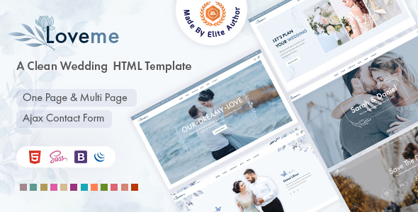 Loveme - Wedding & Wedding Planner HTML5 Template