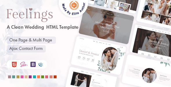 Feelings – Wedding & Planner HTML5 Template